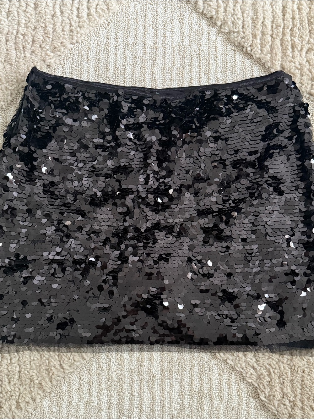 Black Sequin Mini Skort- Sparkle Nightwear